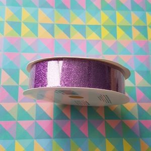 Purple Glitter Ribbon Tape